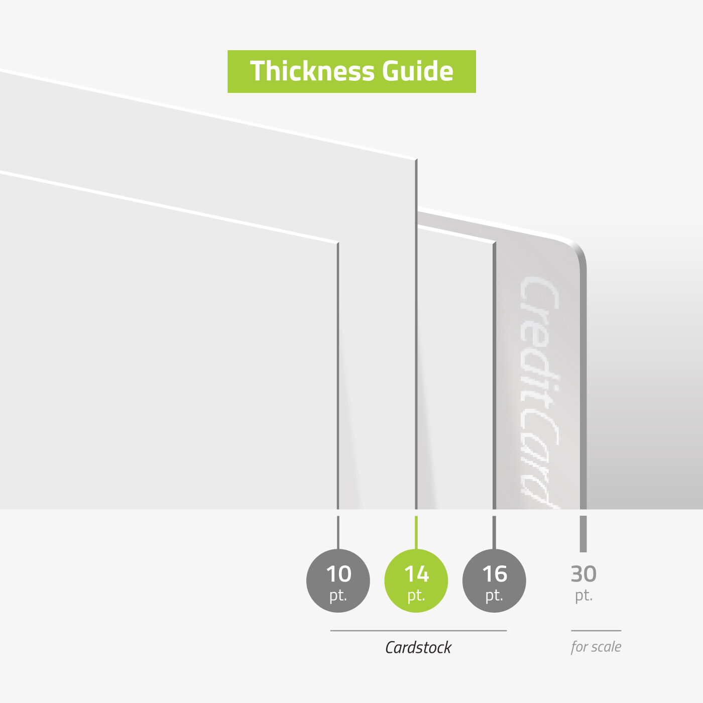 Square hang Tags Thickness